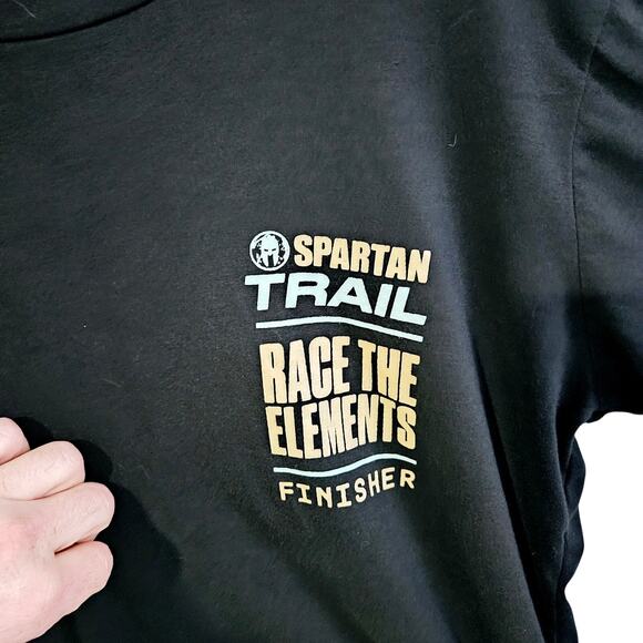 Women's Size XL Spartan Trail Race Tee Shirt Black Event Finisher Workout - Picture 4 of 7
